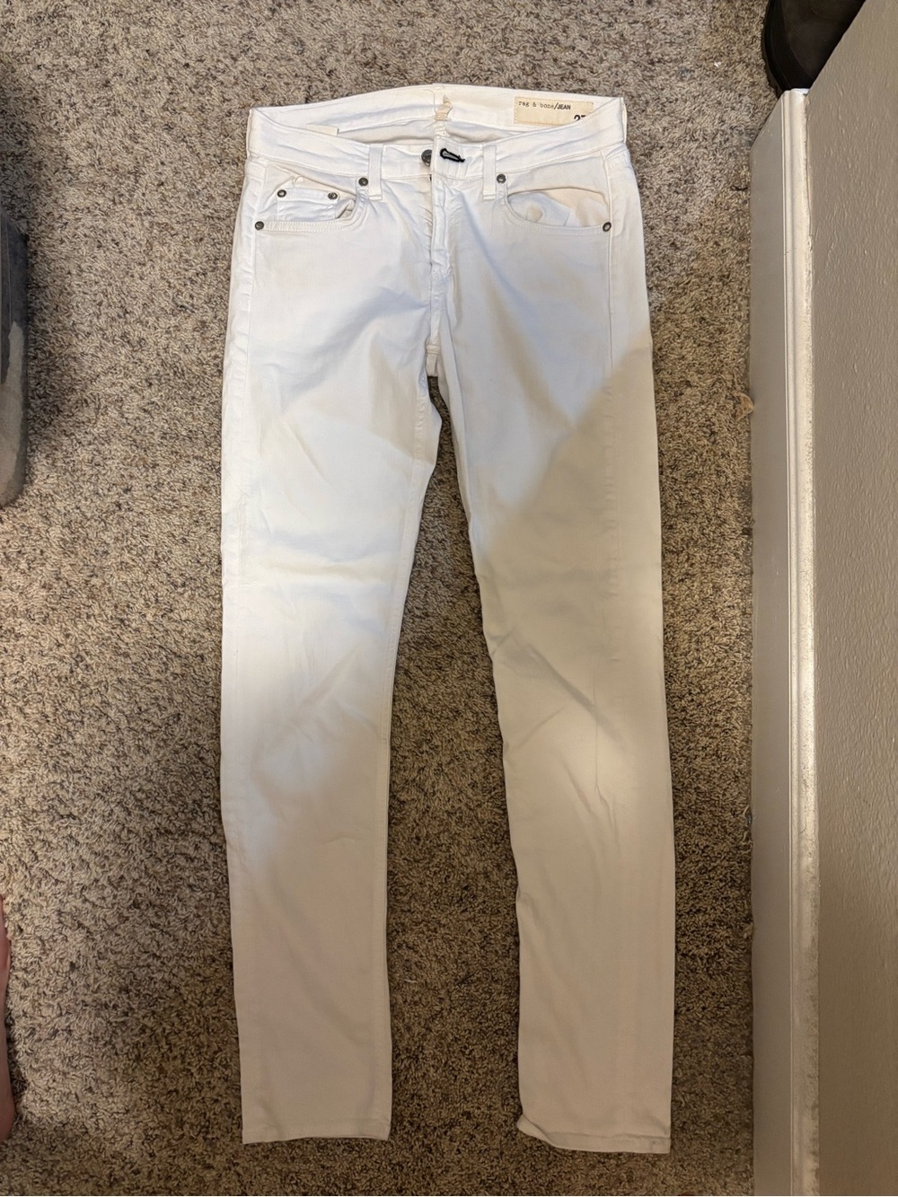 rag & bone White Skinny Jeans